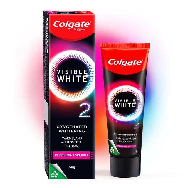 Colgate Visible White O2 Peppermint Sparkle 50 gm