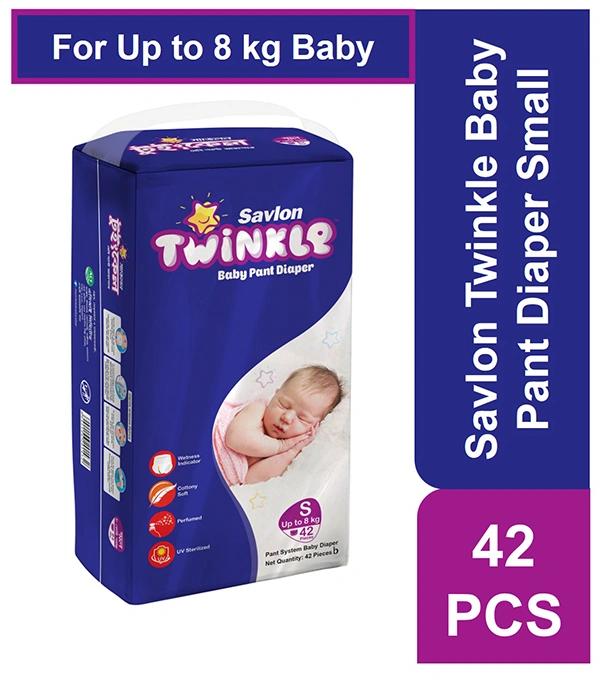 Savlon Twinkle Baby Pant Diaper Small 42 pcs