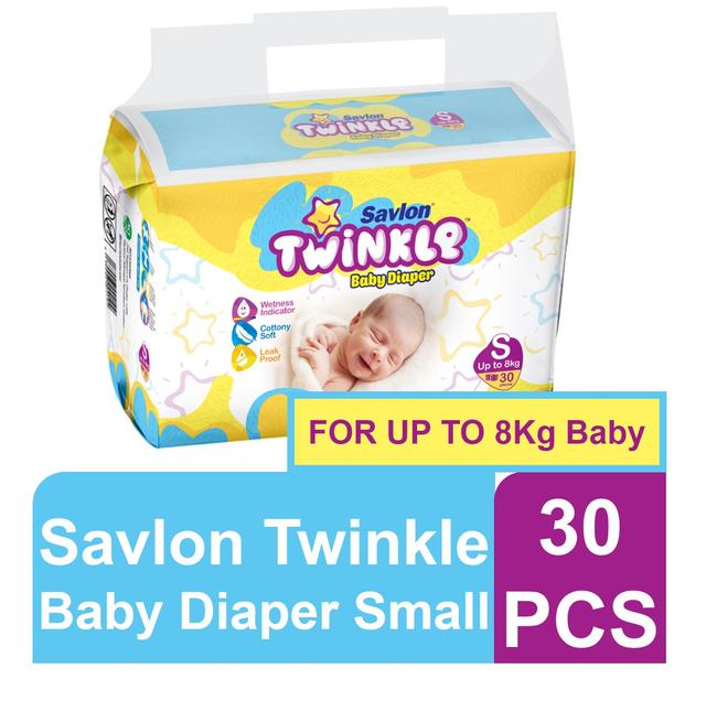 Savlon Twinkle Baby Belt Diaper Small 30 pcs