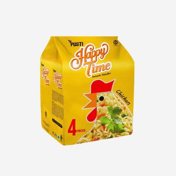 Pusti Happy Time Instant Chicken Noodles 50 gm, 4 pcs Pack
