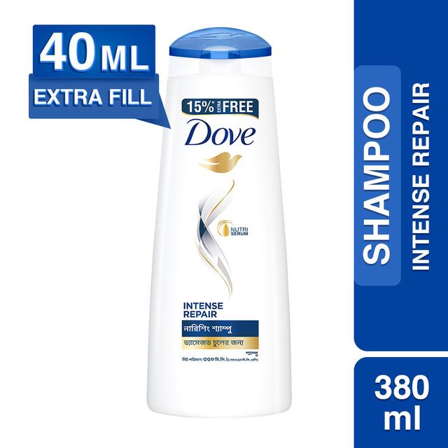 Dove Shampoo Intense Repair 330ml (15% Extra)