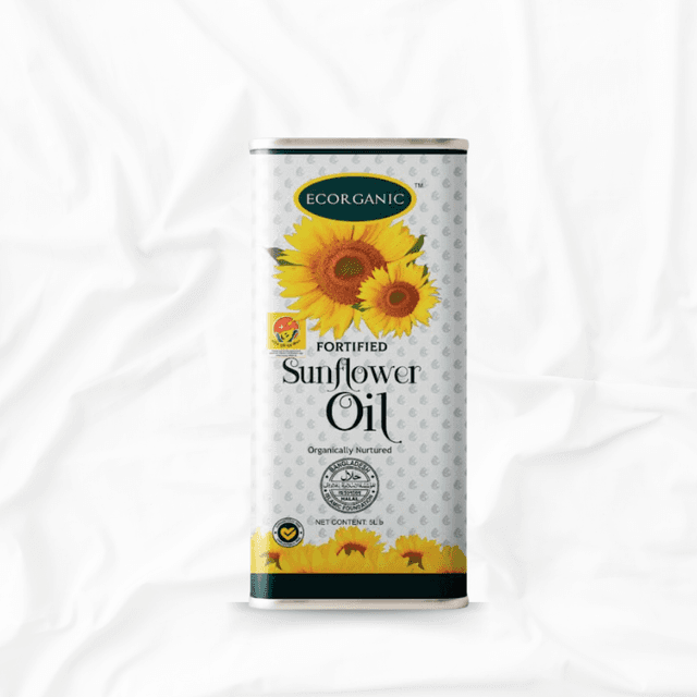 EC Organic Sunflower Oil 5 ltr Can