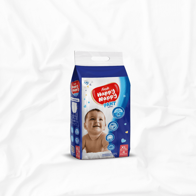 Fresh Happy Nappy Pant Diaper 12-25 kg (XXL-Size) 4 pcs
